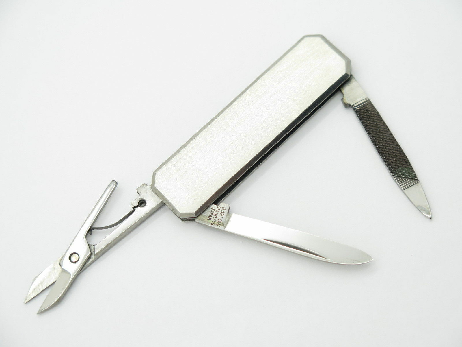 Vtg Barlow Seki Japan Small Stainless Gentleman Lobster Folding Pocket Knife