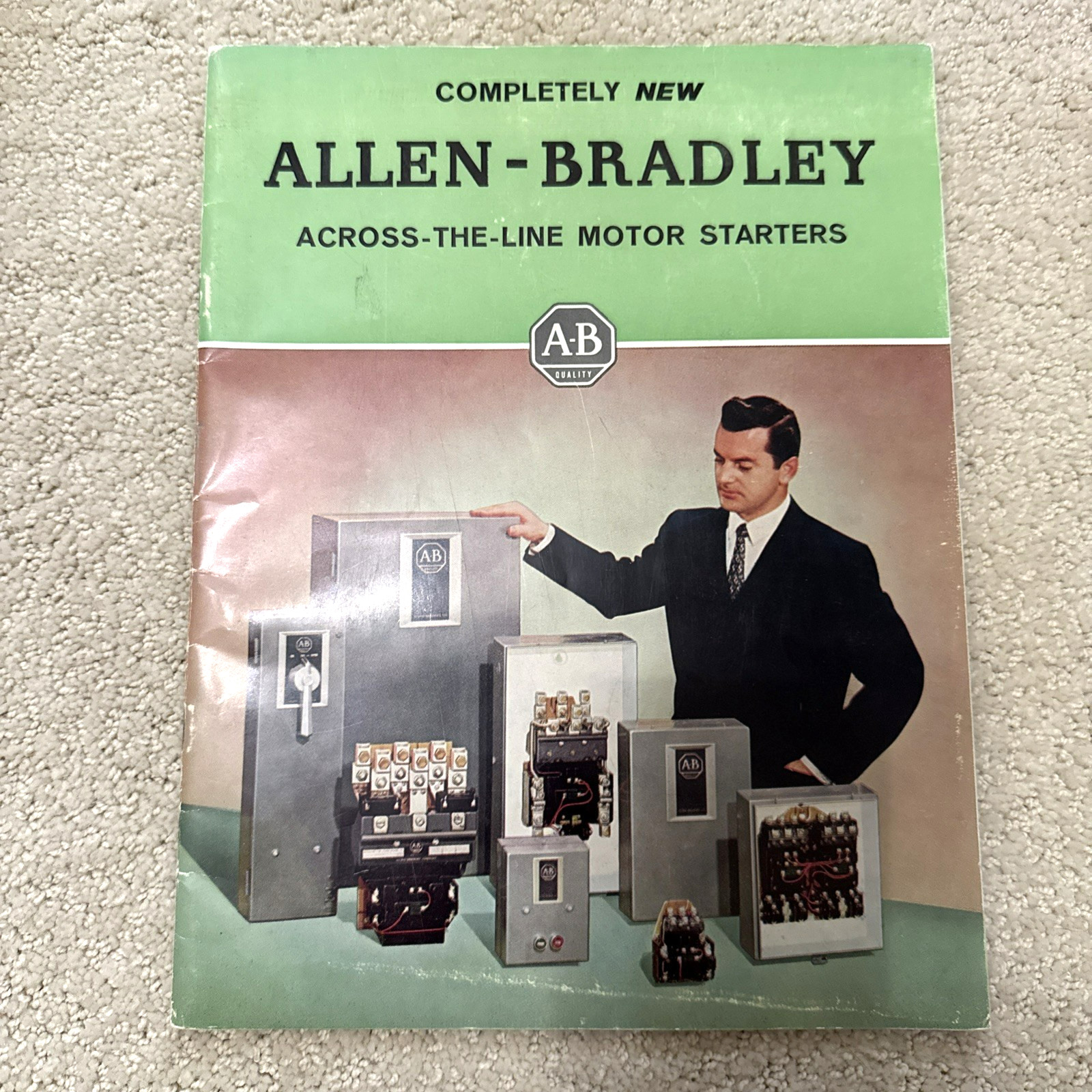 Vintage 1961 Allen-Bradley Across the line motor starters catalog brochure 6100