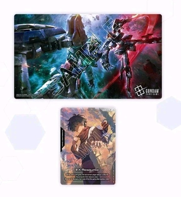 GUNDAM TCG Presale Official Playmat & Card Set - Mobile Suit Gundam 00 ENGLISH