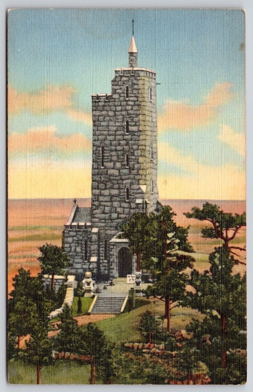 Will Rogers Shrine Sun Cheyenne Mountain Broadmoor Mount Highway VNG Postcard