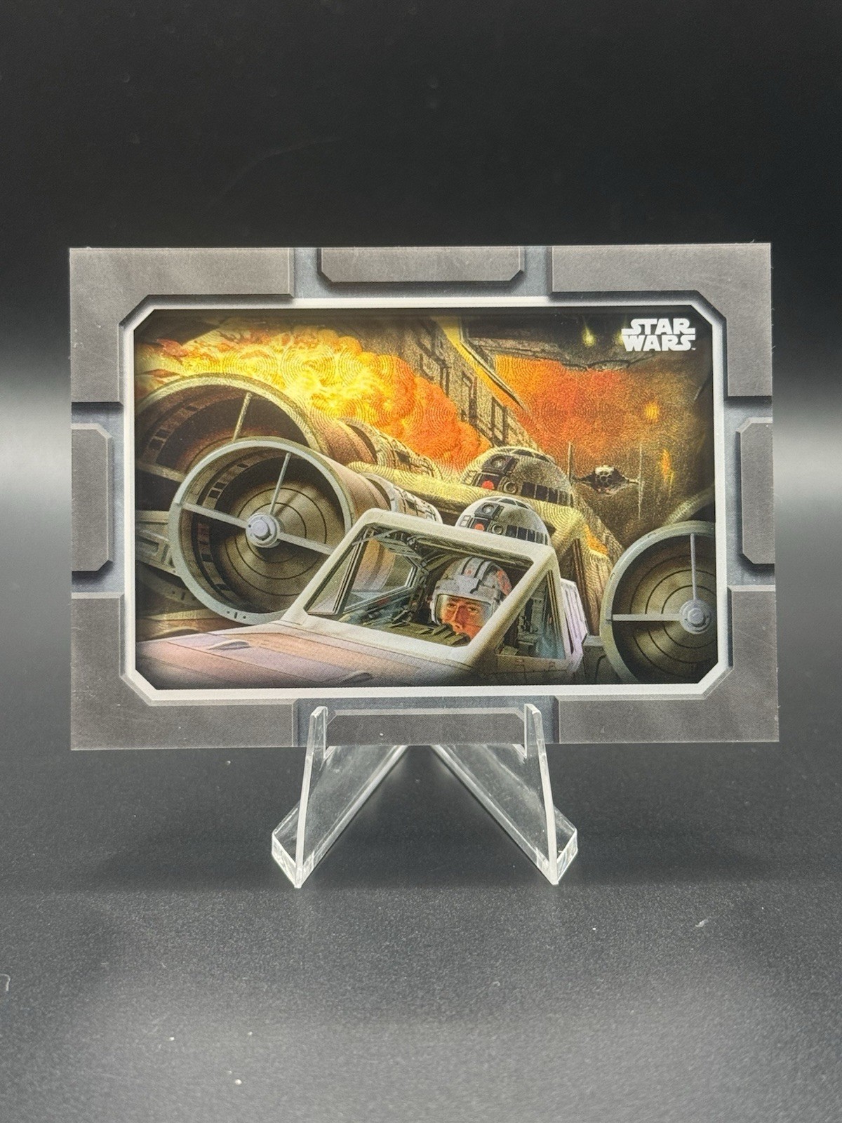2025 Topps Chrome Star Wars Galaxy Trench Run Superfractor 1/1 Skywalker Ep IV