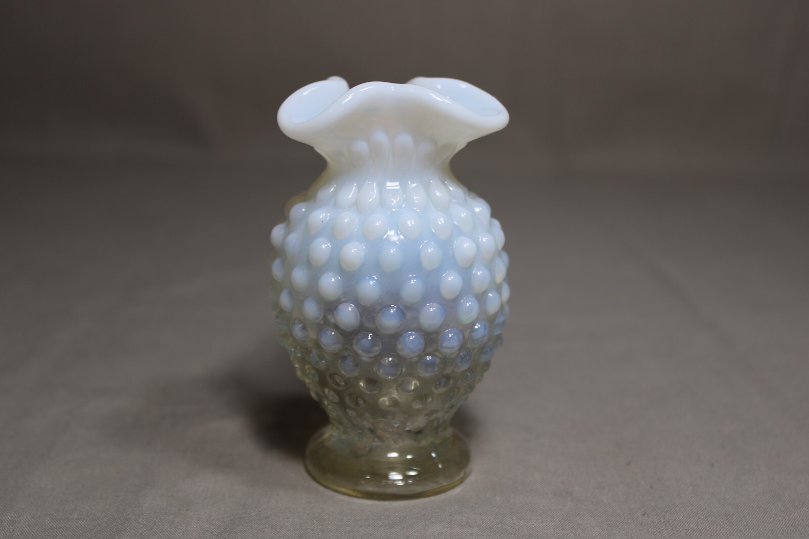 1 FENTON Clear White Opalescent 3 3/4\