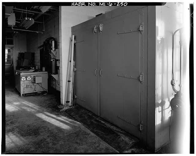 Photo:Hamtramck MI 1980 Dodge Brothers Plant Warehouse Lab Floor