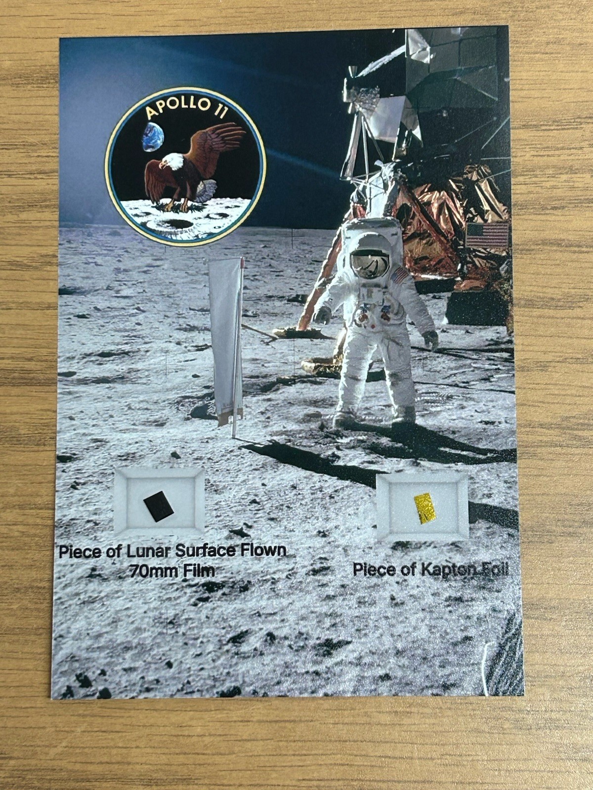 Apollo 11 Lunar Surface Flown Film & Kapton Foil Relic NASA Moon Armstrong Buzz