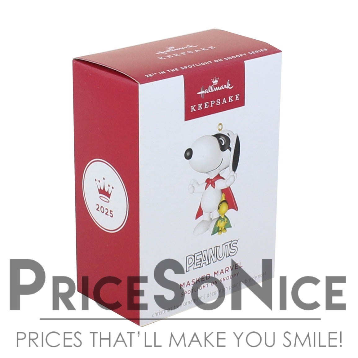 Hallmark Keepsake Ornament 2025 - Peanuts Spotlight on Snoopy Masked Marvel