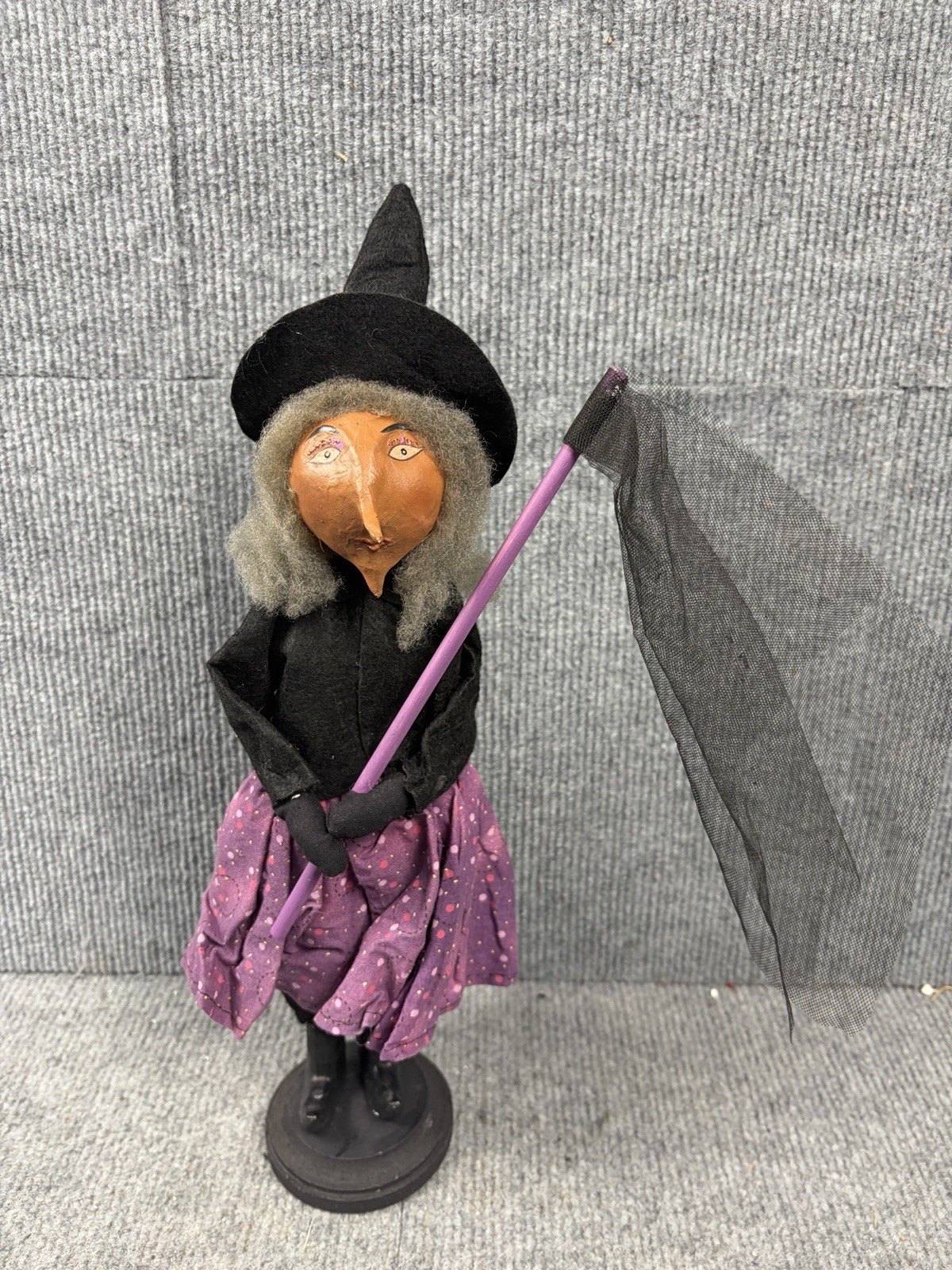 2002 ESC Trading Co Patrik Meyer Folk Art Primitive Halloween Witch Figurine