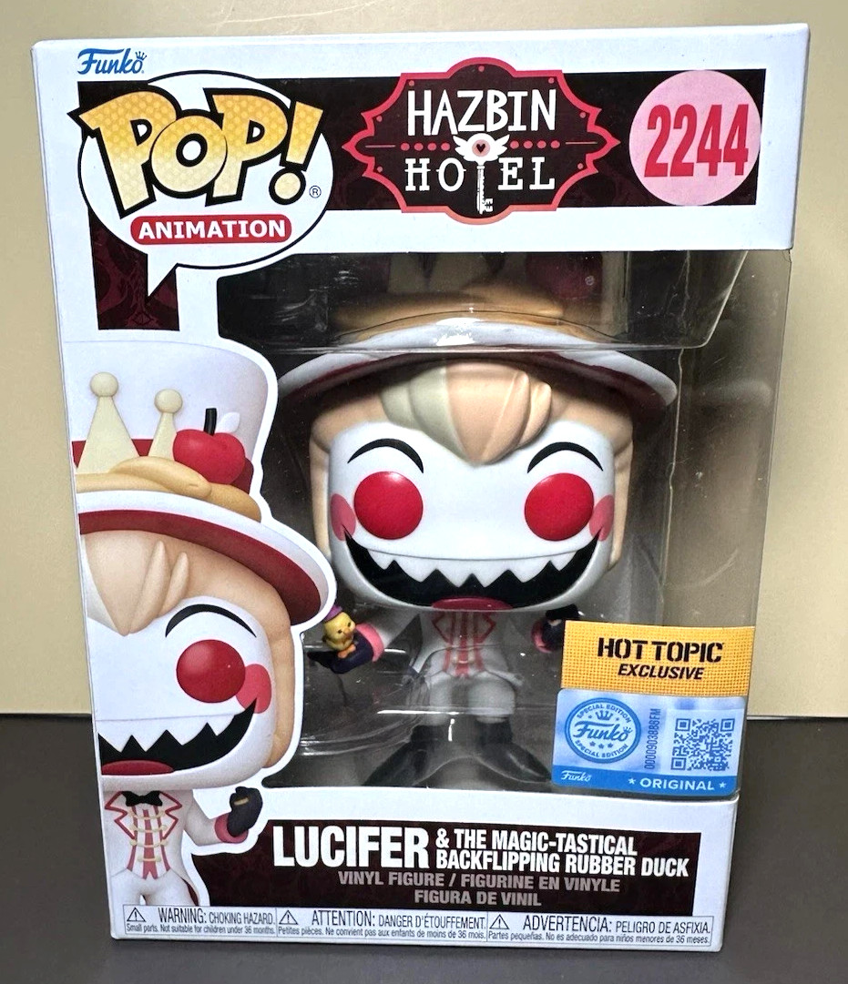 Funko POP Hazbin Hotel Lucifer #2244 Vinyl Figure Hot Topic Exclusive MINT🔥