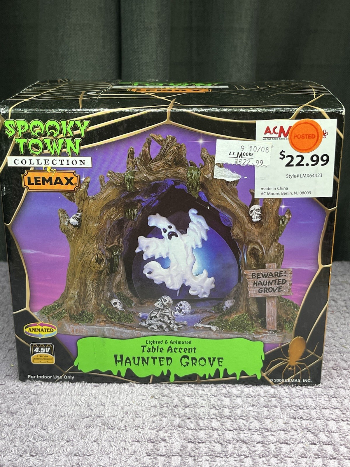 RETIRED VTG Brand New 2006 Lemax Spooky Town Haunted Grove Animated & Lighted RETIRED VTG Brand New 2006 Lemax Spooky Town Haunted Grove Animated & Lighted