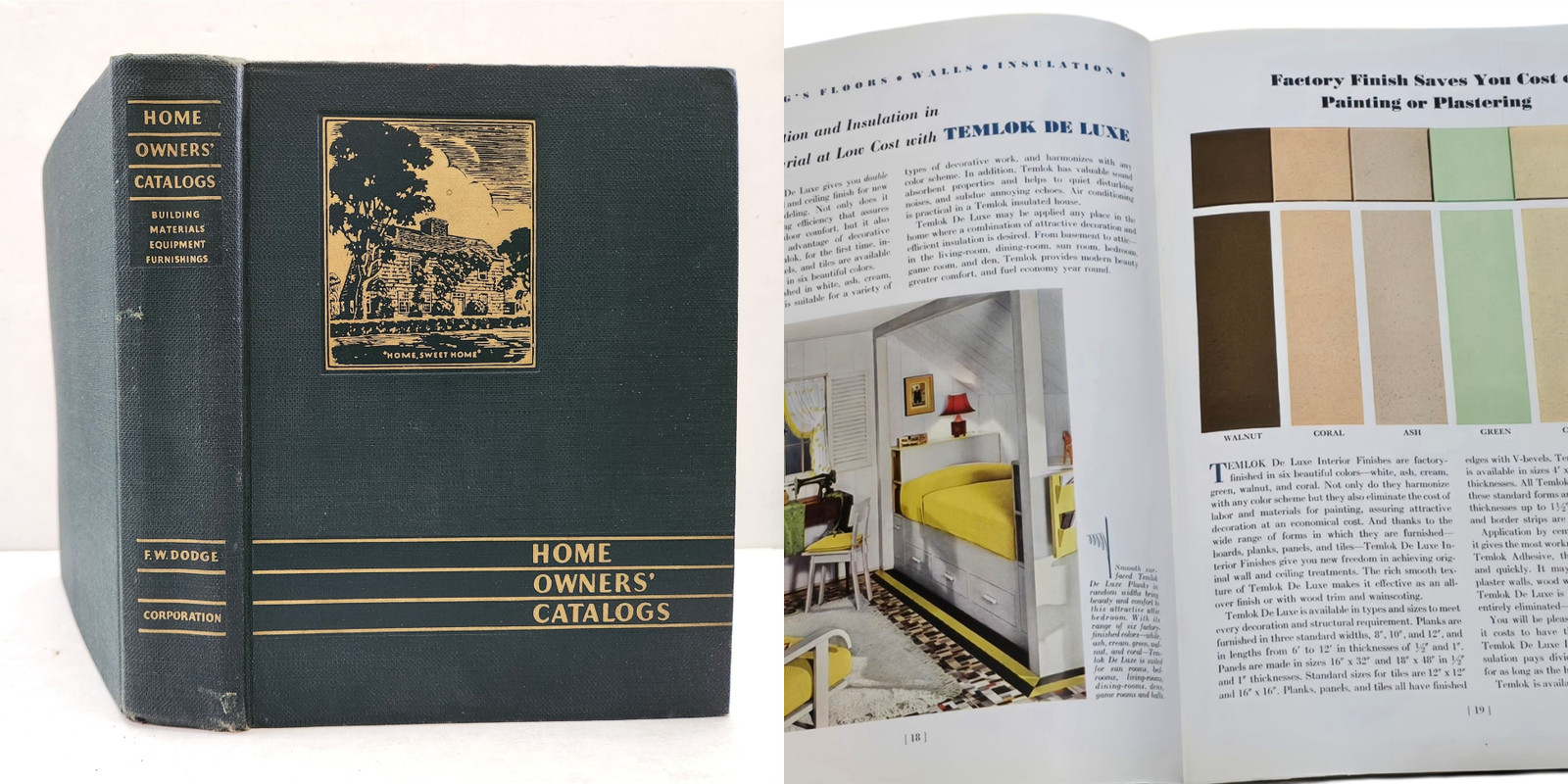 1937 antique HOME OWNER\'S bound CATALOGS building material equipment furnishings