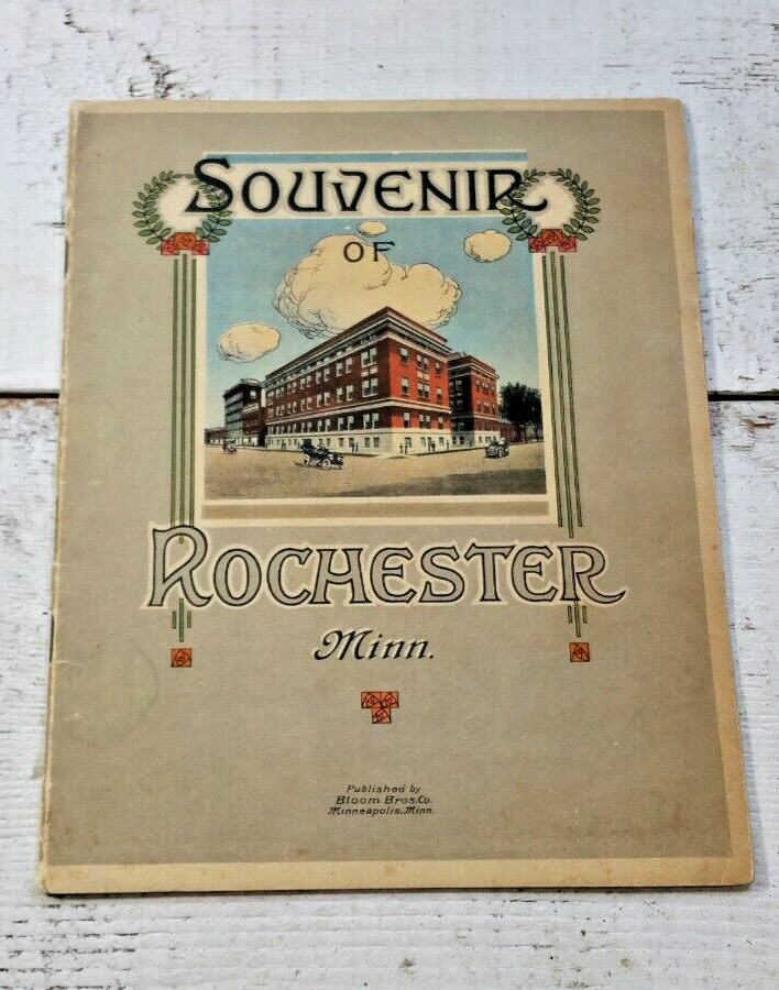 Souvenir of Rochester Minnesota Brochure Vtg 1920s Bloom Bros Postcard Images