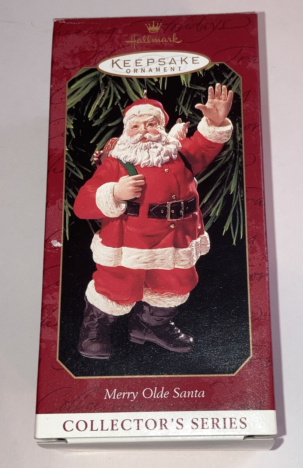 1999 Hallmark Keepsake Ornament Merry Olde Santa 10th & Final in Series Santa U5