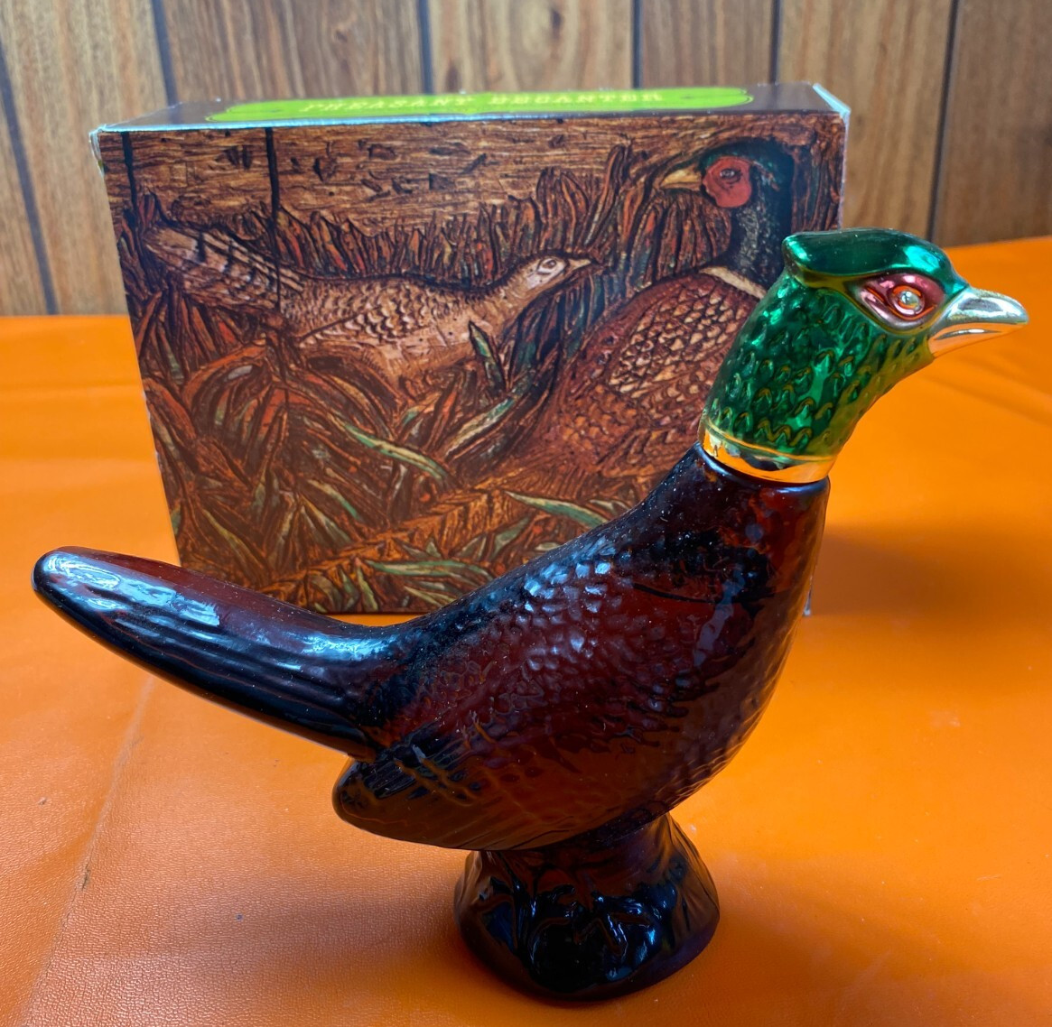 Vintage 1970 Avon PHEASANT Decanter Bottle, Leather After Shave, Deep Woods Vintage 1970 Avon PHEASANT Decanter Bottle, Leather After Shave, Deep Woods
