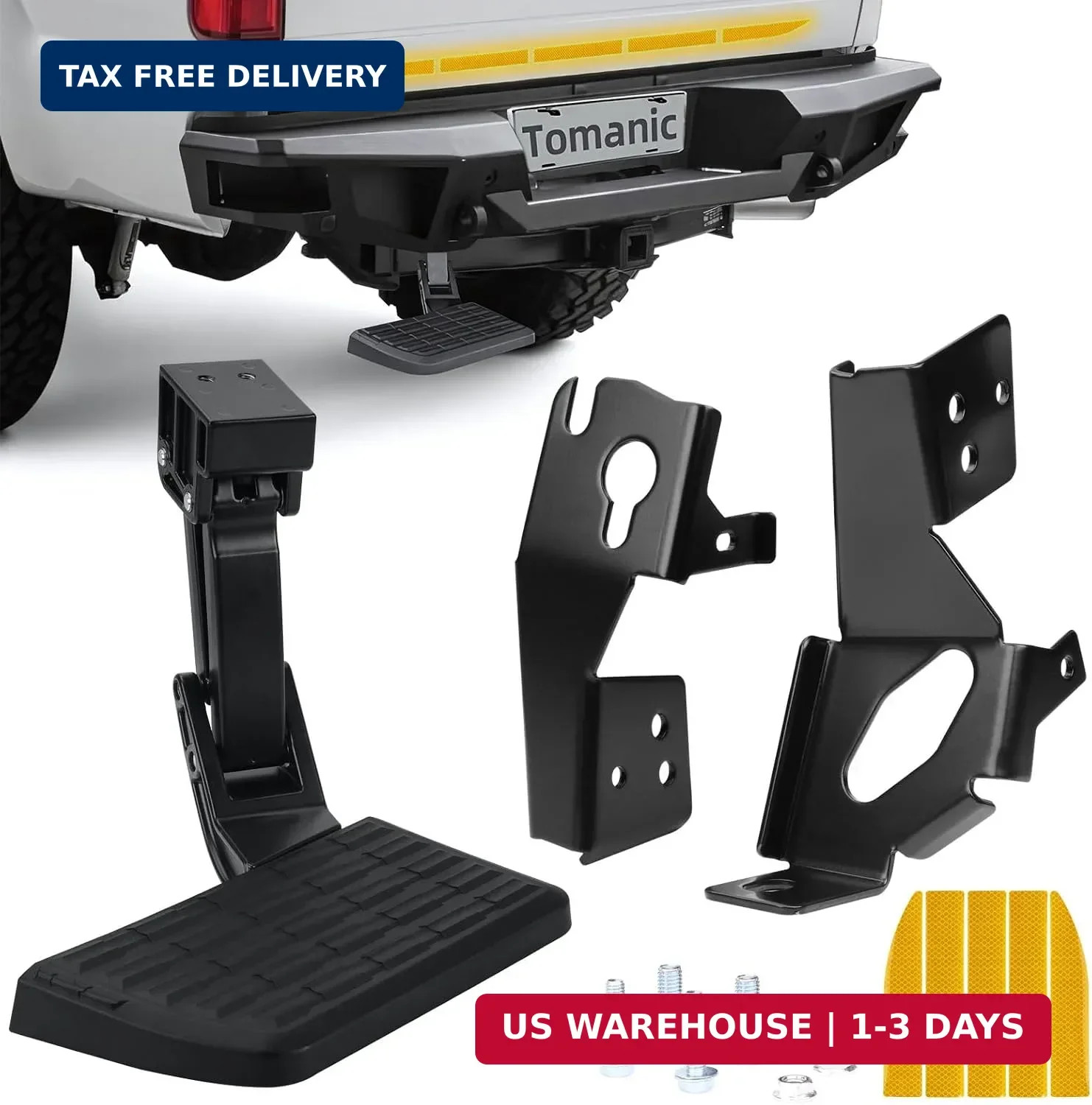 75313-01A Retractable Rear Bedstep Compatible with Ford F250 F350 F450 (2017-202