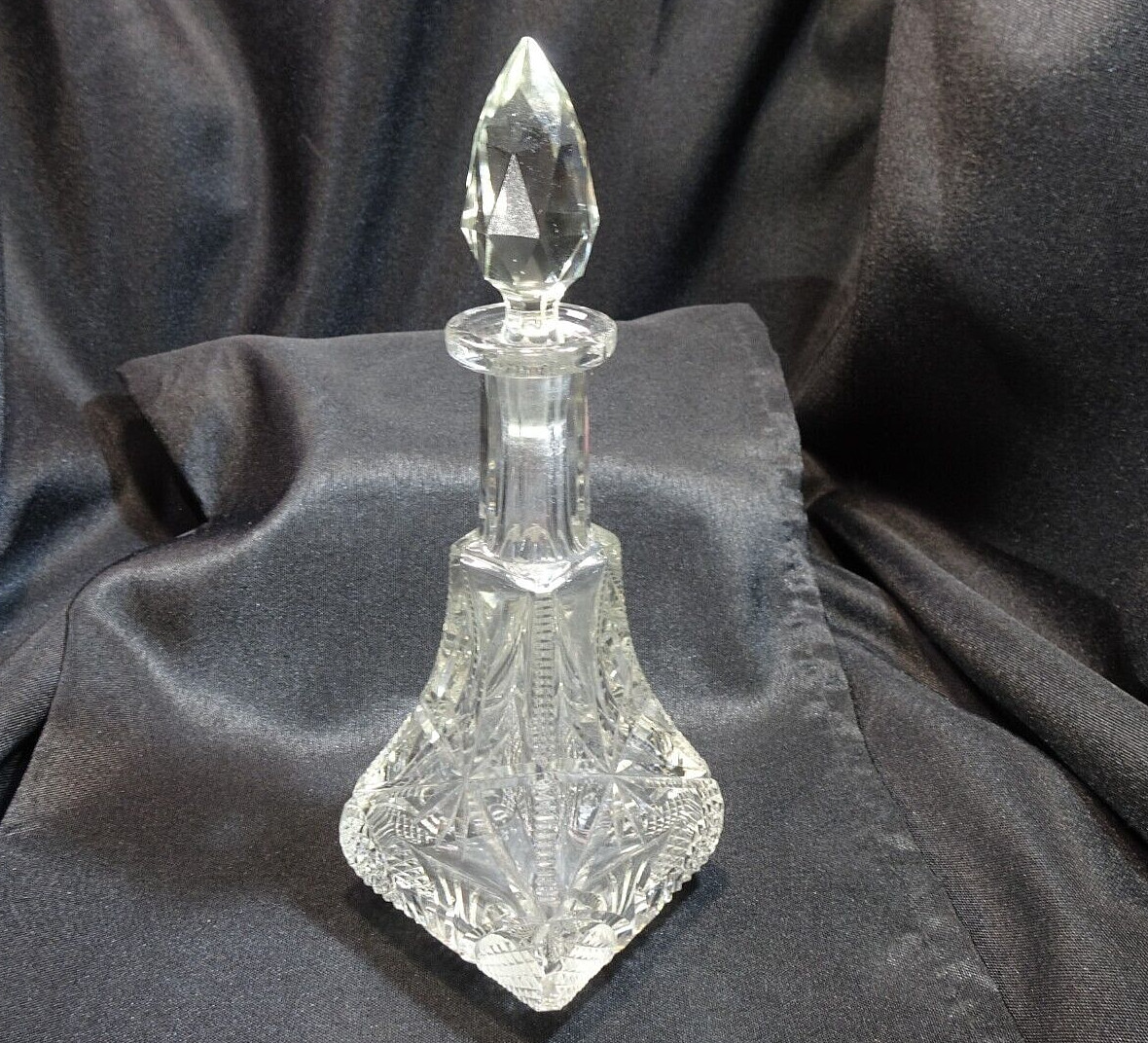Vintage 1940\'s Tall Lead Crystal Perfume Bottle