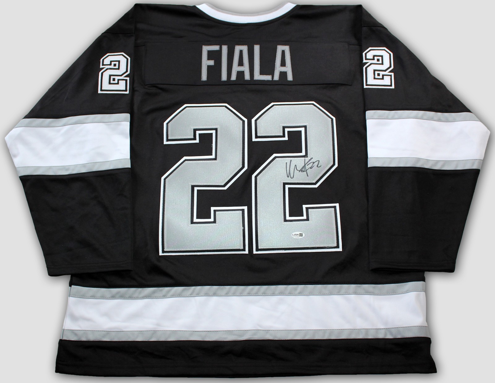 KEVIN FIALA SIGNED LOS ANGELES KINGS CUSTOM JERSEY NHL LA AUTOGRAPHED JSA COA