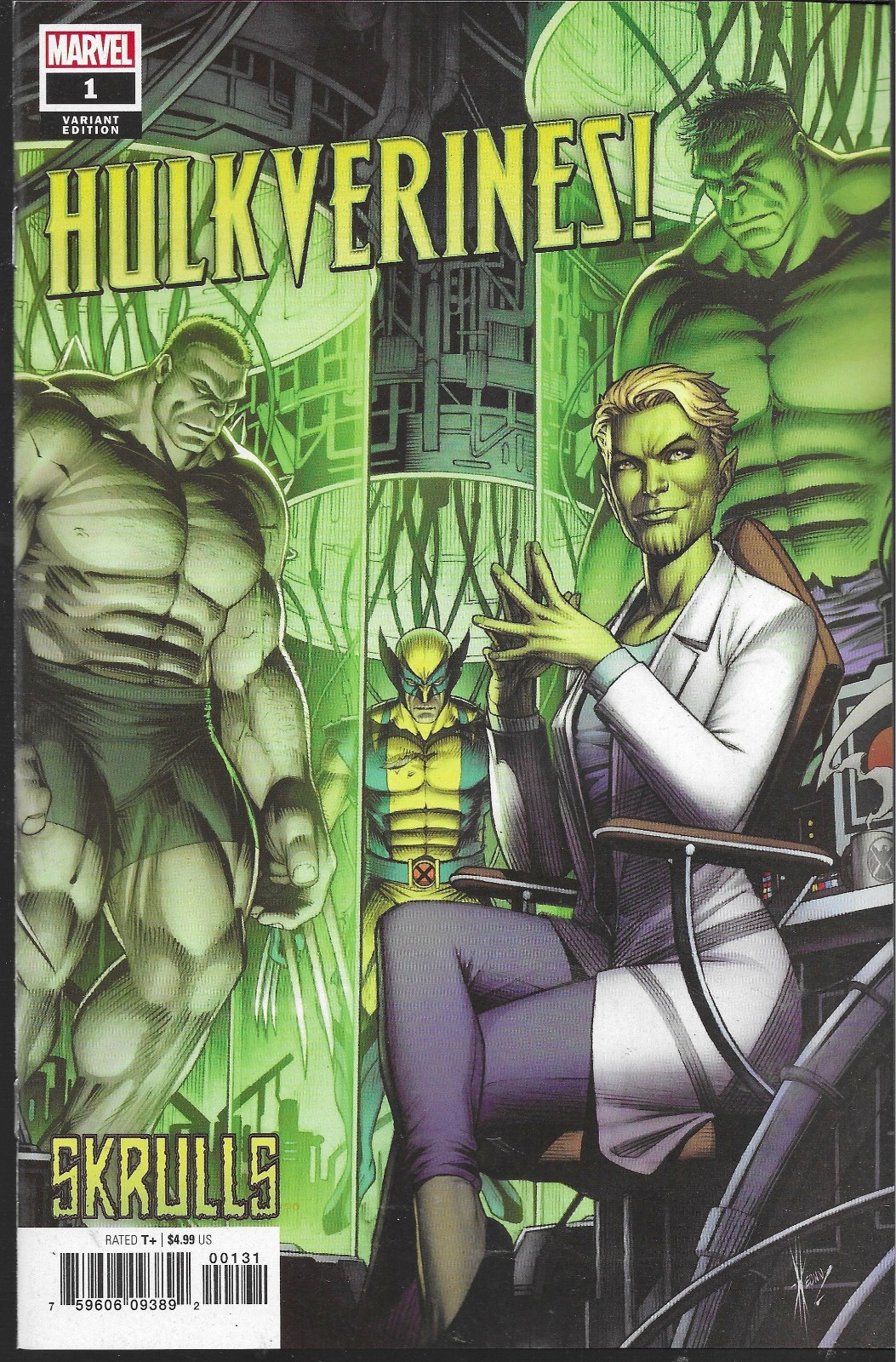HULKVERINES #1 DALE KEOWN VARIANT COIVER (NM) SKRULLS, THE INCREDIBLE HULK