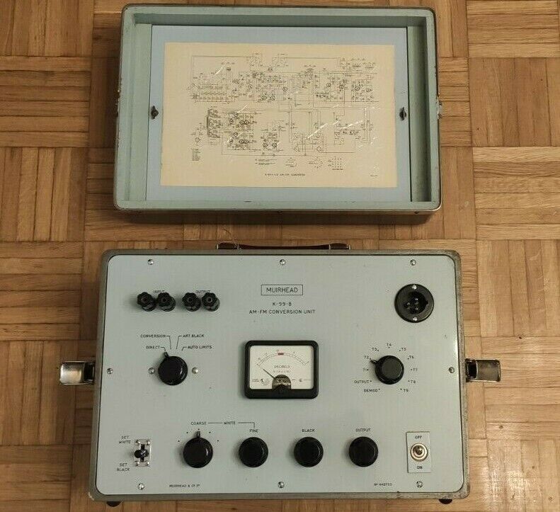 ULTRA RARE Vintage Muirhead & Co AM-FM CONVERSATION Type K-99-B W/ Crate MUSEUM