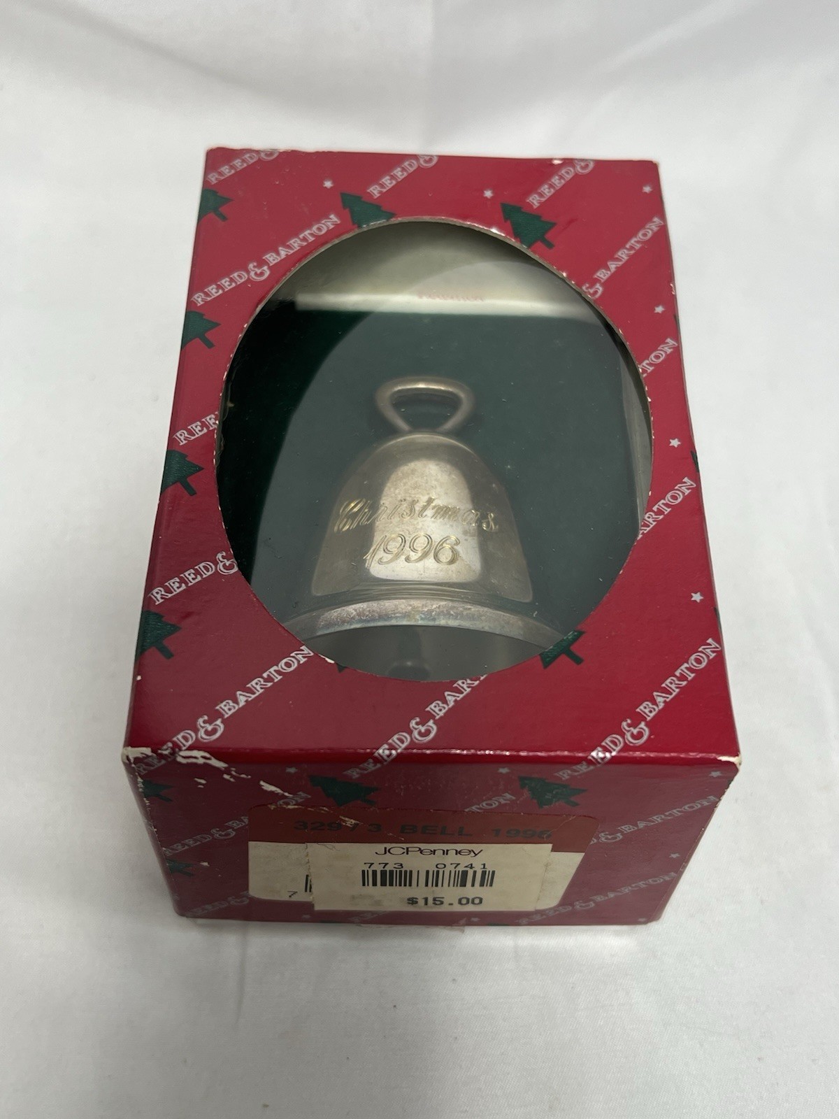 JC Penny Christmas Ornament REED & BARTON 1996 SILVER BELL GOLD RARE