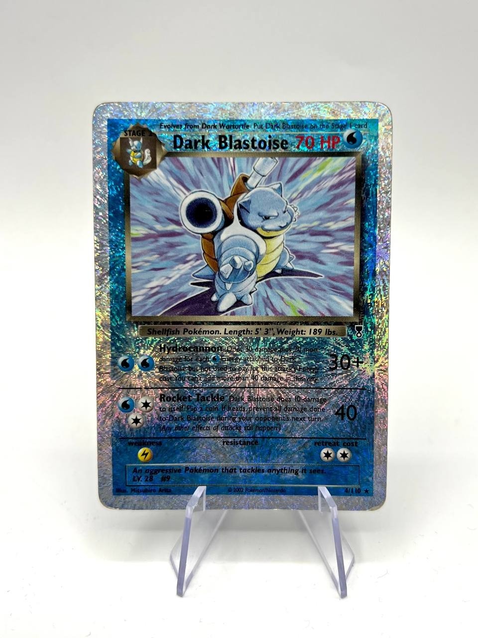 Pokemon Card Legendary Collection Dark Blastoise 4/110 Reverse Holo poor
