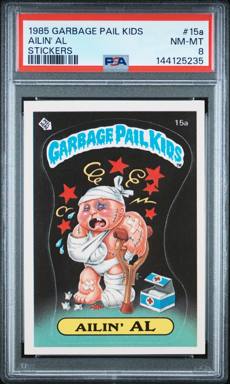 1985 Garbage Pail Kids Original Series 1 #15a Ailin Al PSA NM-MT 8 1985 Garbage Pail Kids Original Series 1 #15a Ailin Al PSA NM-MT 8