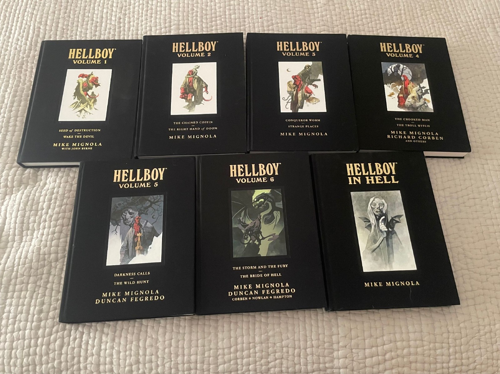 Hellboy Library Editions 1-6 + Hellboy in Hell - Mike Mignolia Dark Horse Comics