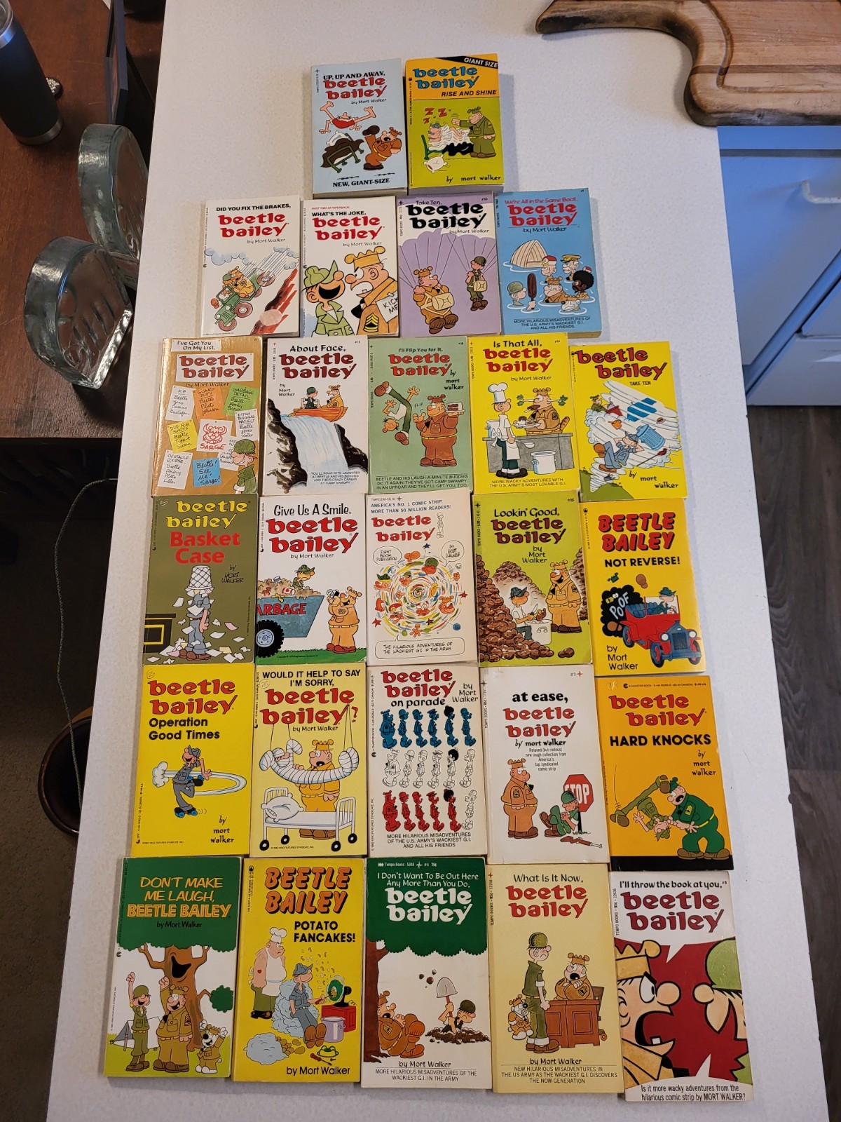 Vtg Lot Of 26 Beetle Bailey Paperback Comic Books Mort Walker