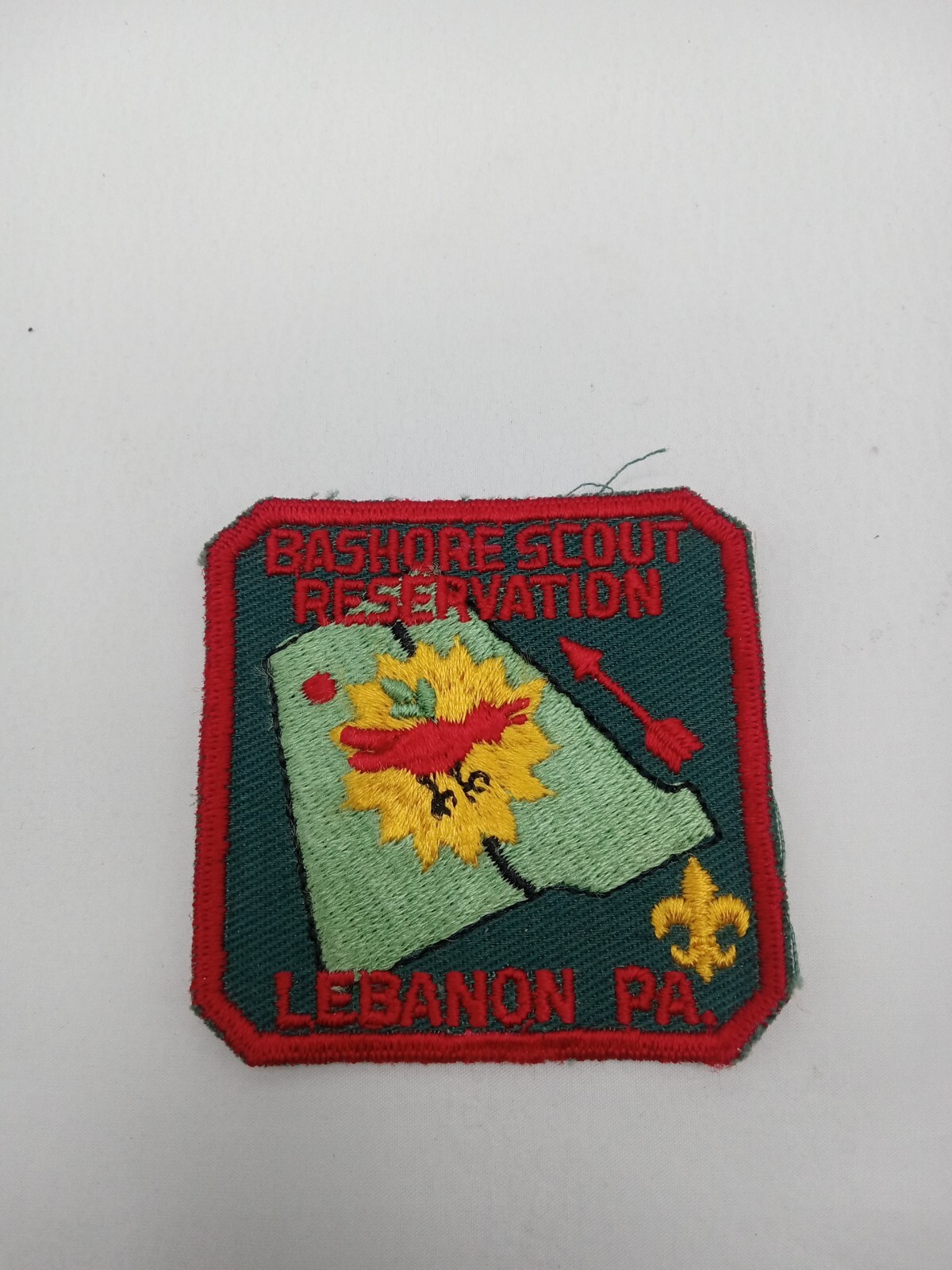 VINTAGE BASHORE Boy Scout America BSA Camp Patch. S/80 VINTAGE BASHORE Boy Scout America BSA Camp Patch. S/80