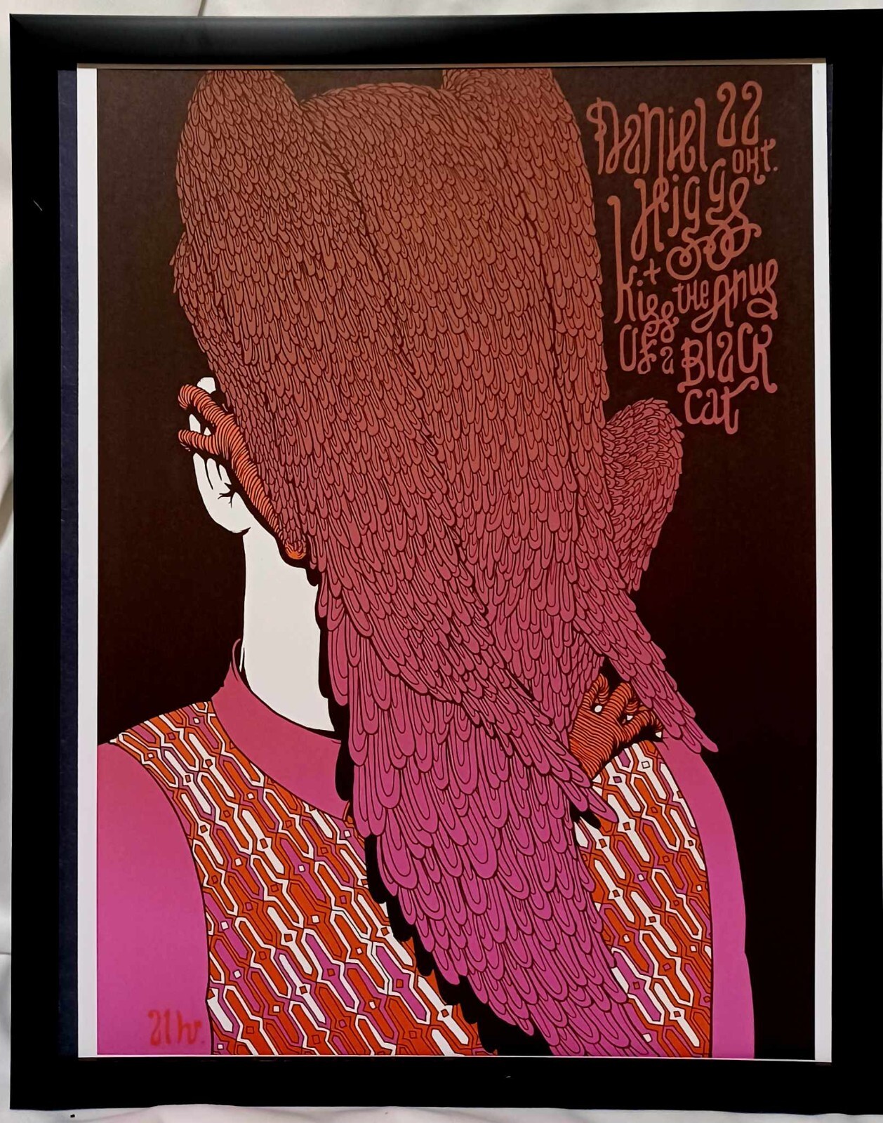DANIEL HIGGS Oct. 2007 Netherlands 11x14 FRAMED Vintage Concert Poster Art Print