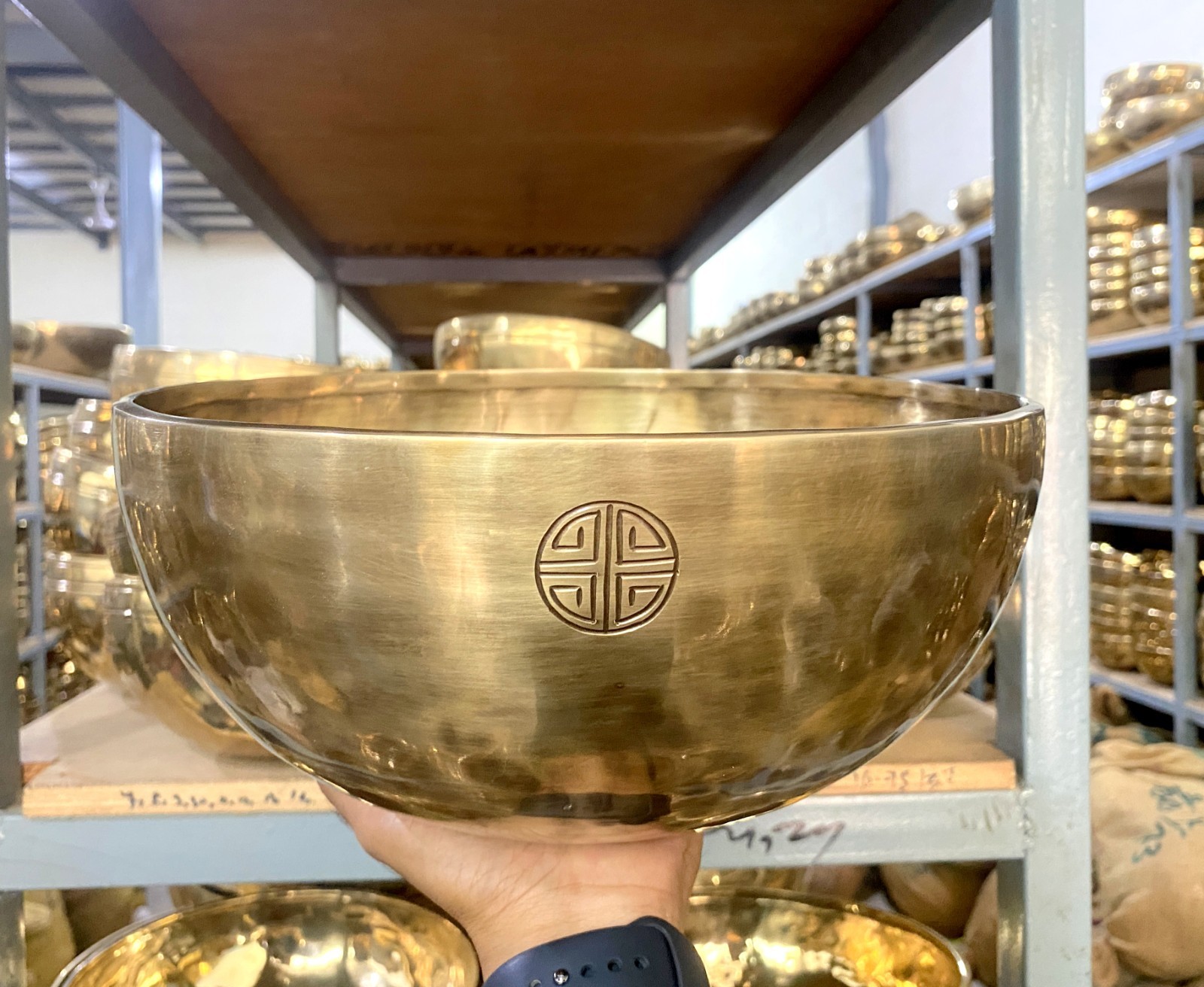 12 inches Full Moon Singing Bowl - Himalayan Handmade Sound Healing Tibetan Bowl