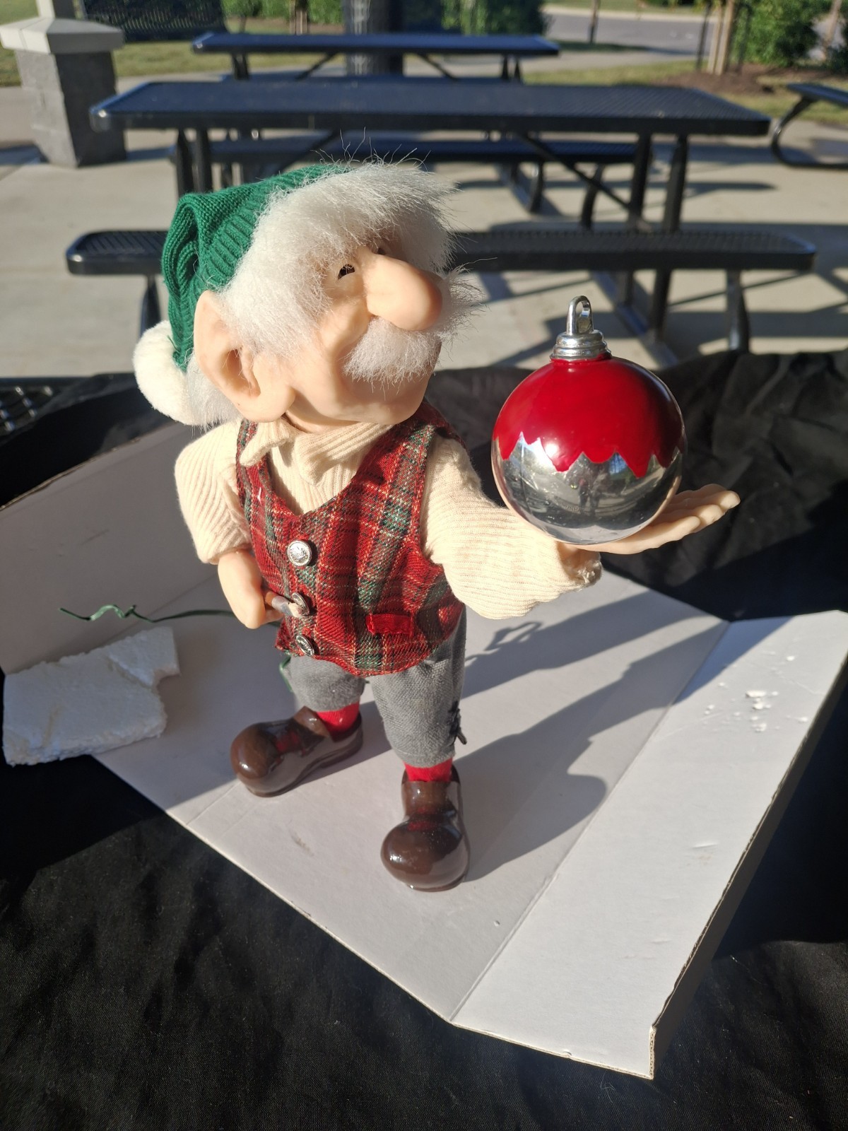 Zim's The Elves Themselves Jean Claude Ornament Painter Figurine Boxed COMPLETE