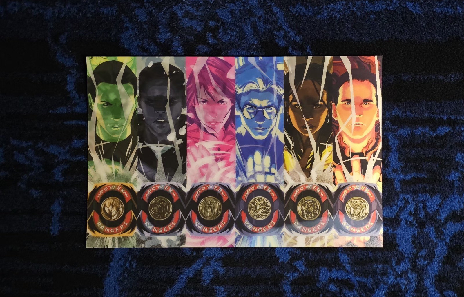 Mighty Morphin Power Rangers: BOOM Comics Kickstarter Lithograph - Goni Montes