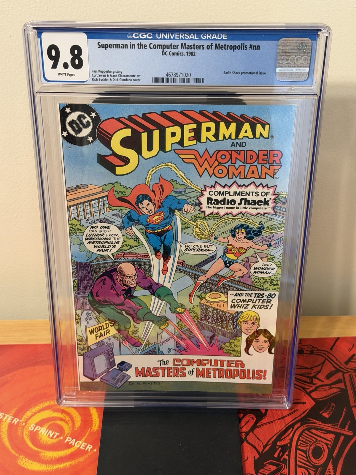 Superman In The Computer Masters Of Metropolis #nn CGC 9.8 Radio Shack - 1982