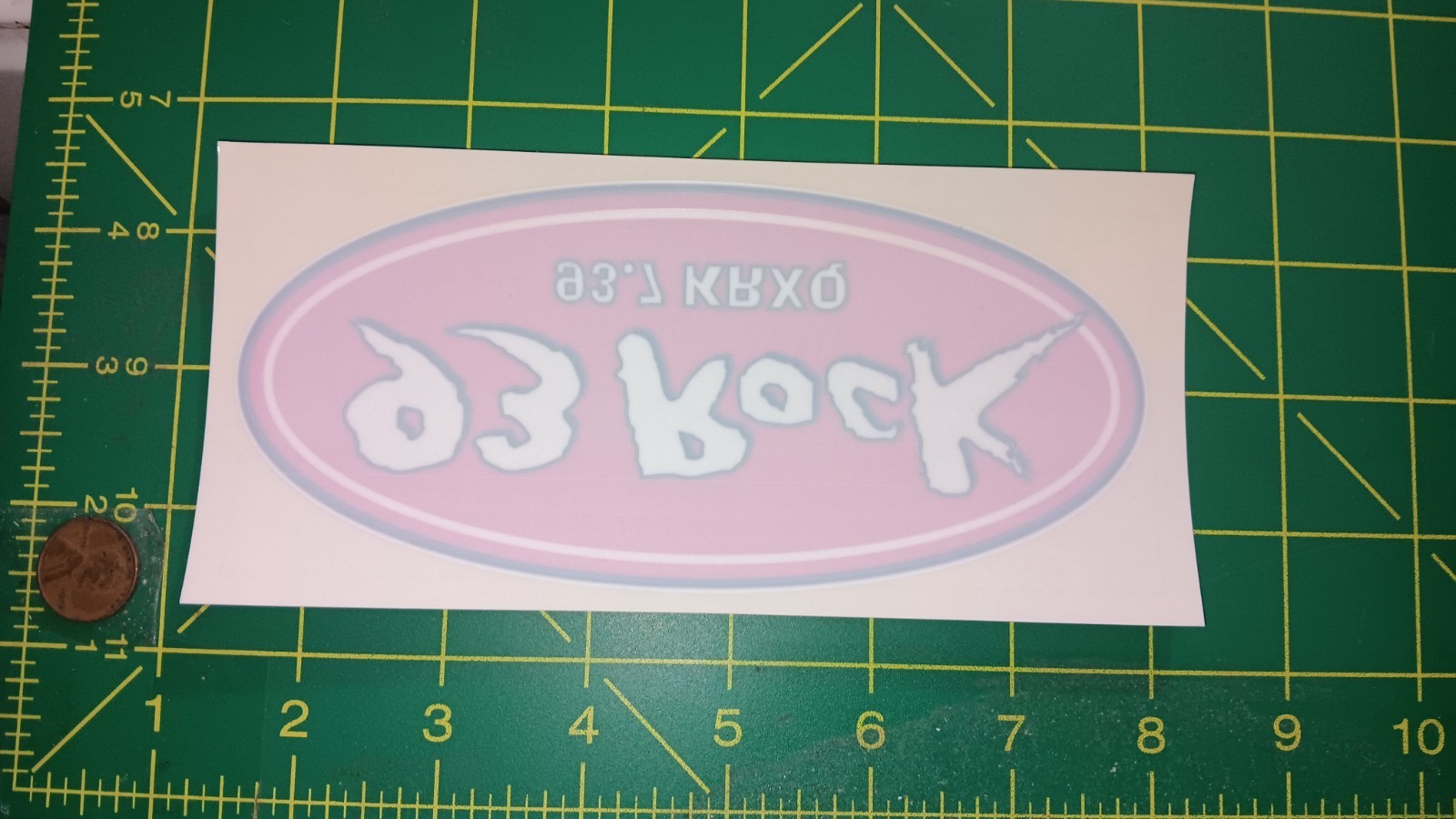 VINTAGE 93 ROCK STICKER DECAL  ORIGINAL old stock
