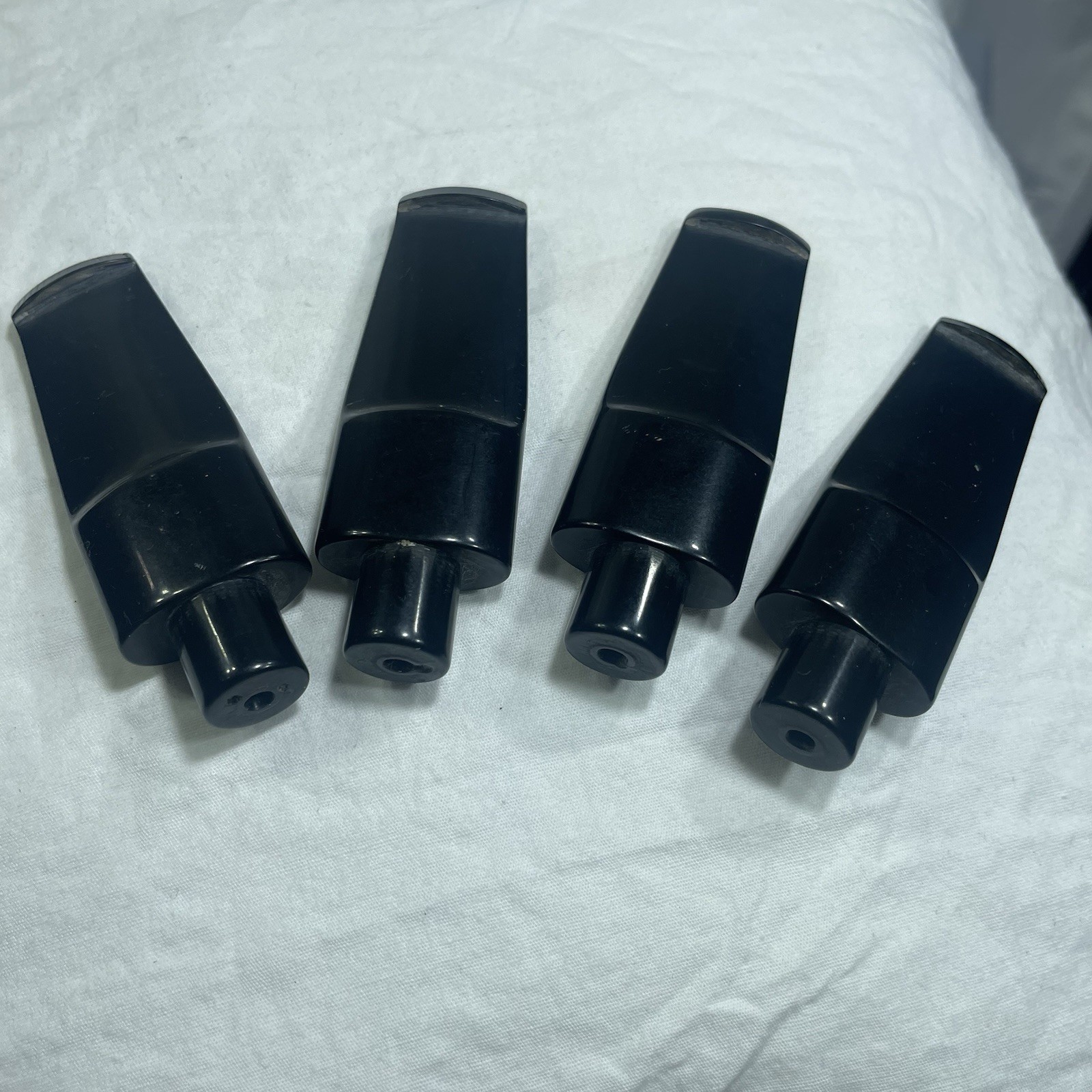 Acrylic Black Taper Wide Stem 9.0mm Replace Tobacco Pipe Mouth Piece 2.5