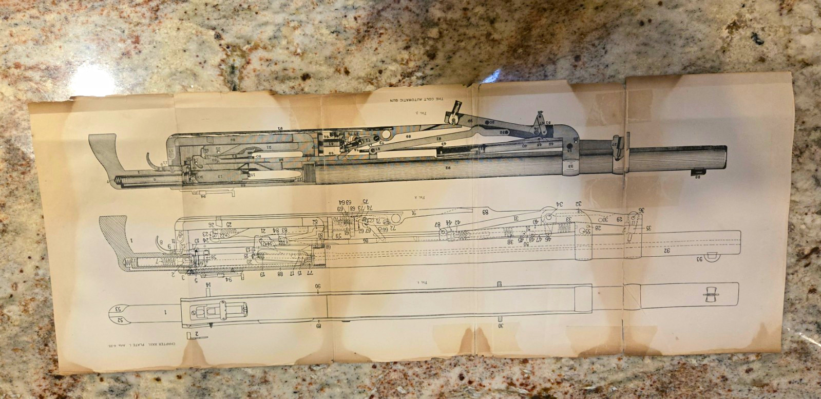 Antique 1800s US Patent Office Firearm Drawings & Text Lot Gatling & Revolvers