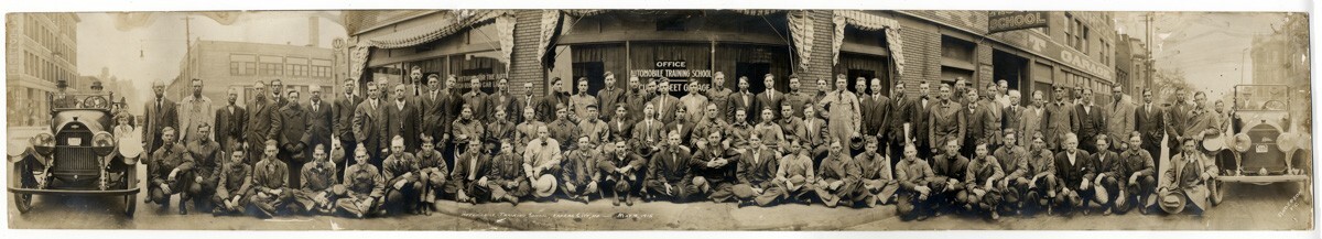 1915 PHOTO USA PANORAMA AUTOMOBILE TRAINING SCHOOL KANSAS CITY 46