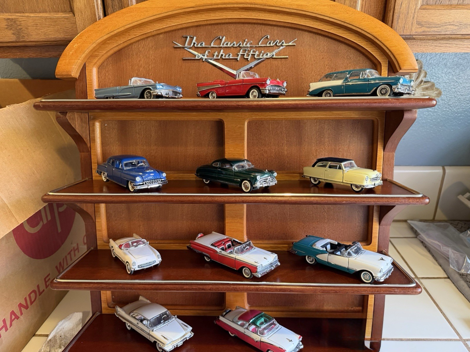 Franklin Mint Cars Of The 50’s In Box With Display Franklin Mint Cars Of The 50’s In Box With Display