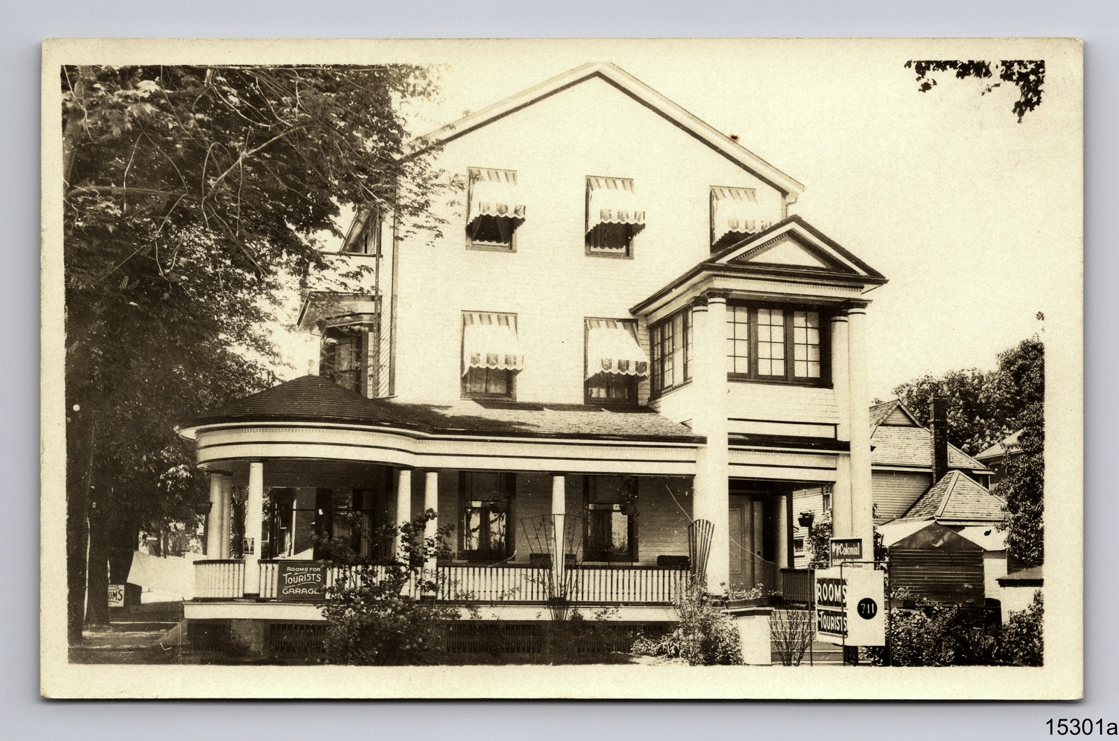 RPPC The Colonial Inn Hotel 711 Unknown City Real Photo Postcard