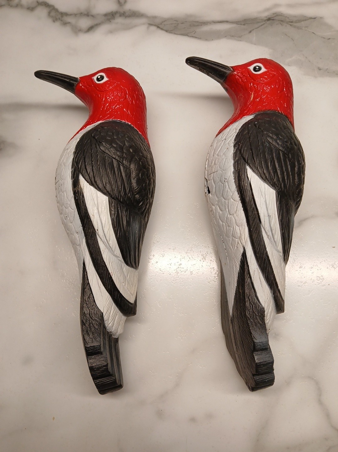 Vintage WOODPECKER, BIRD, Injection Molded Outdoor Plastic, 8