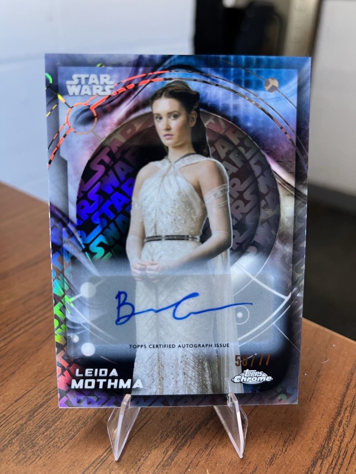 2026 Topps Chrome Star Wars Leida Mothma /77 Logofractor #114
