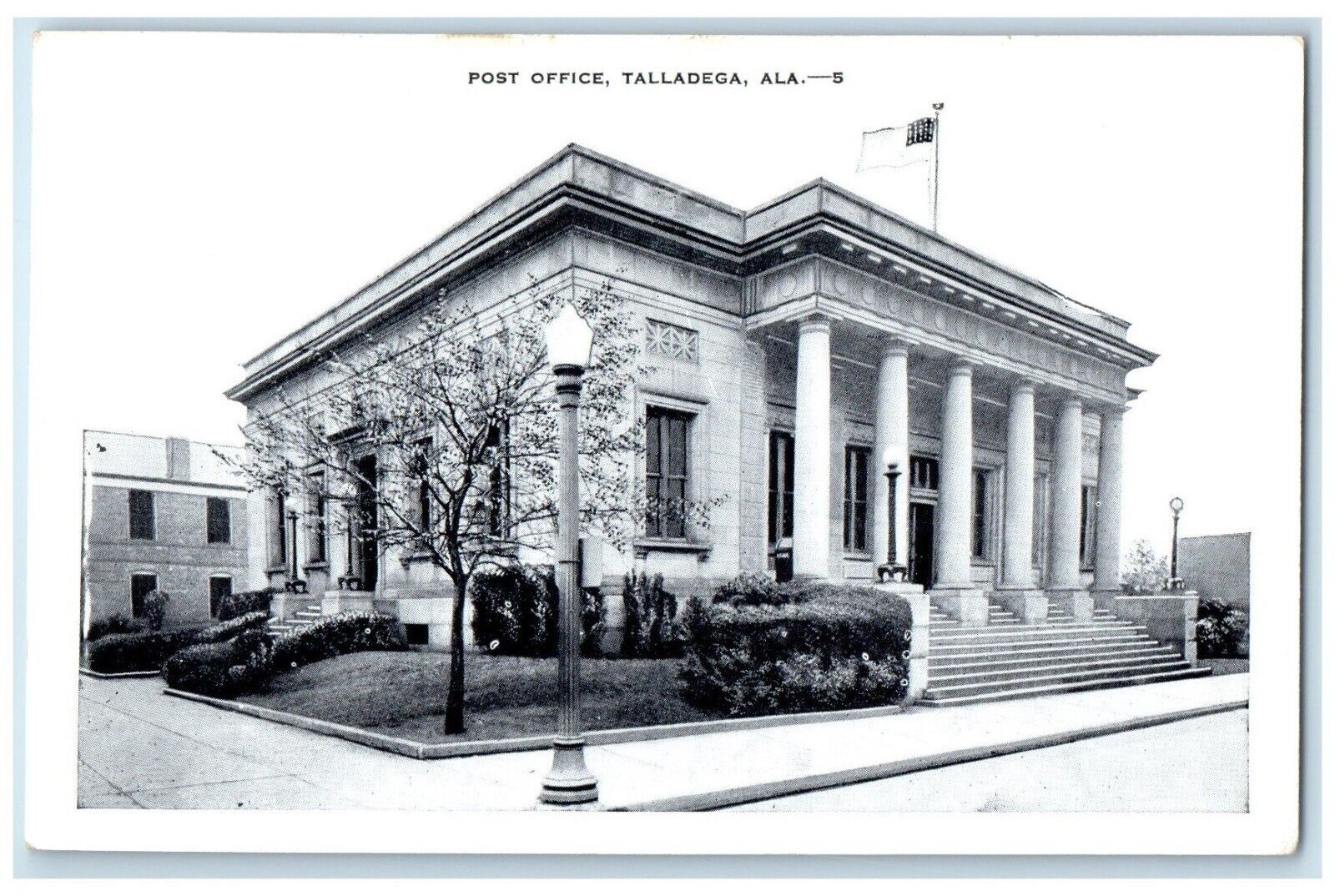 c1930's Post Office Building Talladega Alabama AL Unposted Vintage Postcard