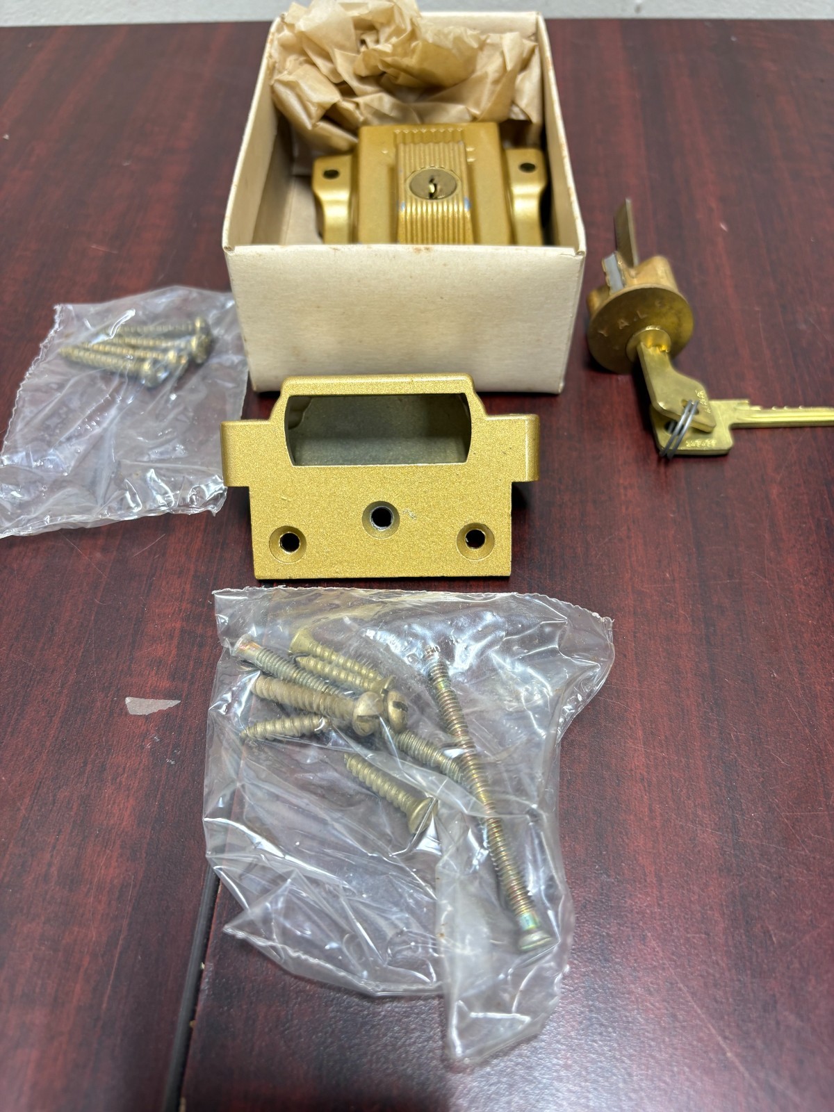 Vintage Yale 112-1/4 Deadbolt Lock New Old Stock/Heavy Duty Double Cylinder