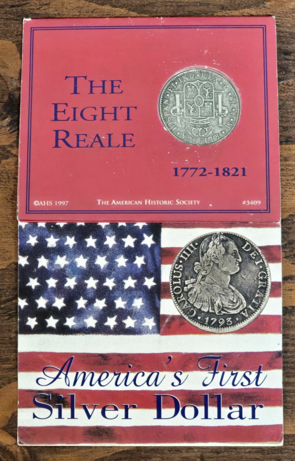 Similar  to America’s First Silver Dollar of Eight Reale, #3409,  Am. Hstrc Soc.