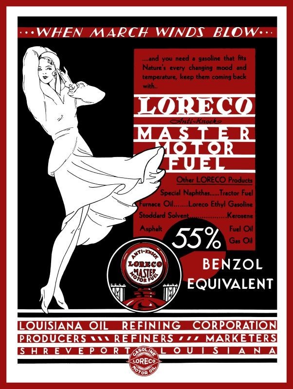 1931 LORECO Master Motor Fuel NEW 9x12