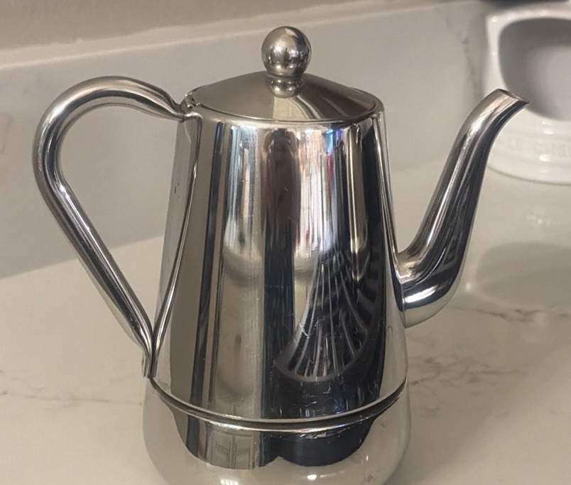 Vintage Stella Arianna Coffee Espresso Maker Made in Italy 18/10 Stainless