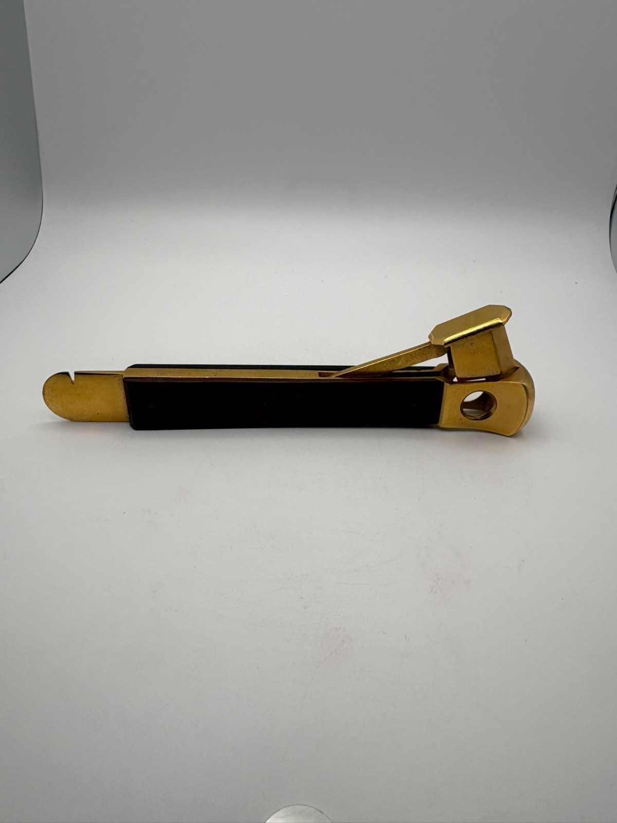 Vintage Salingen Brass & Rosewood Cigar Cutter from West Germany