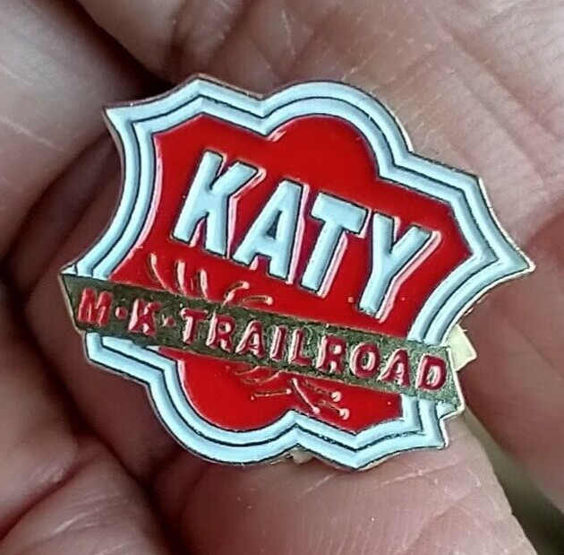 KATY M K railroad Americana Hat pin