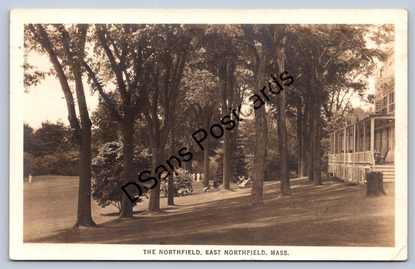 K65/ East Northfield Massachusetts RPPC Postcard c1940s The Northfield 483