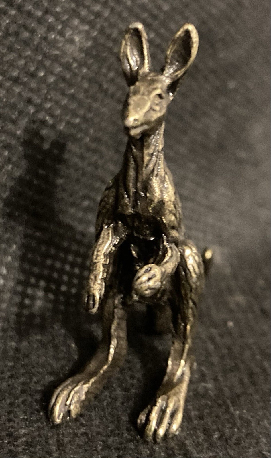 Kangaroo Mother and Baby Joey Handcrafted 1 1/2\