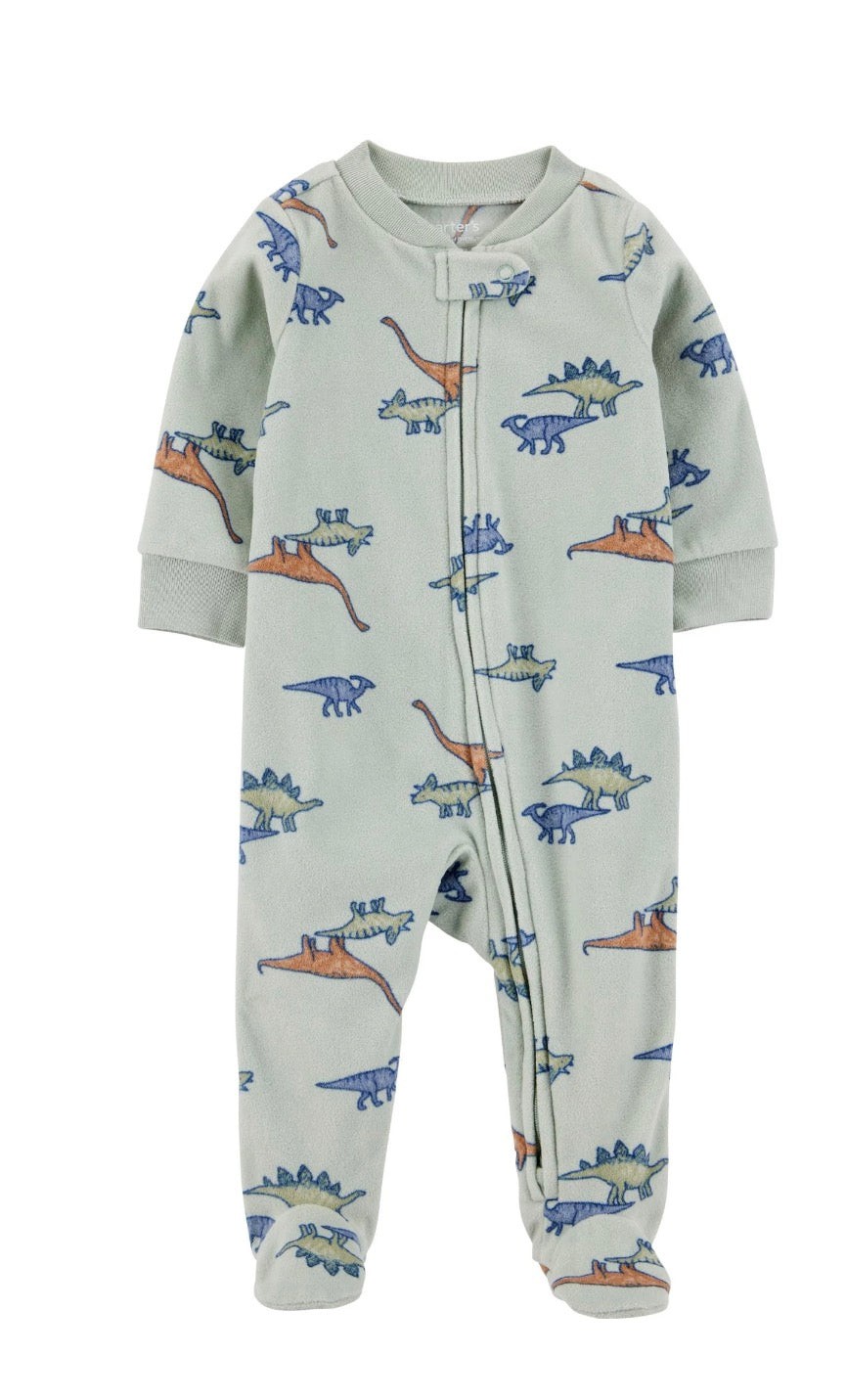 Carter\'s Child of Mine Dinosaurs Baby Boy Sleep and Play, One-Piece Preemie